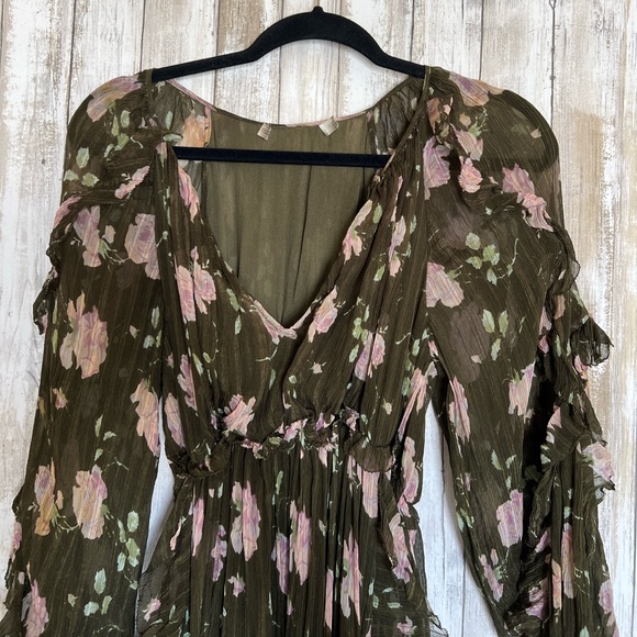 Ulla Johnson Lorelei Floral Ruffle Midi Dress - Picture 4 of 9